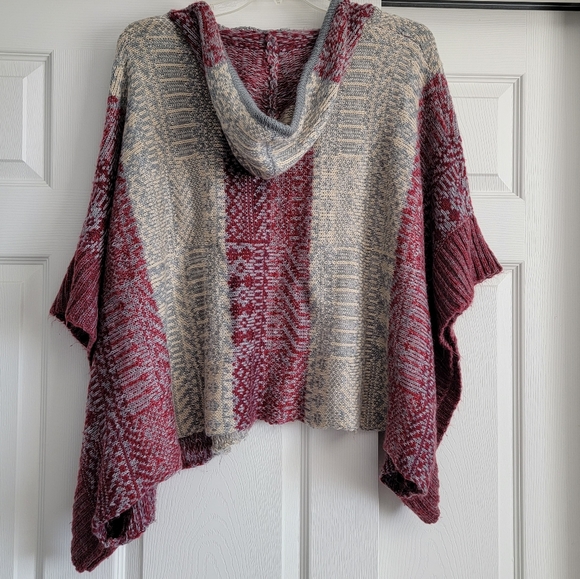 EUC! Vintage Havana Hooded Poncho - Picture 3 of 3